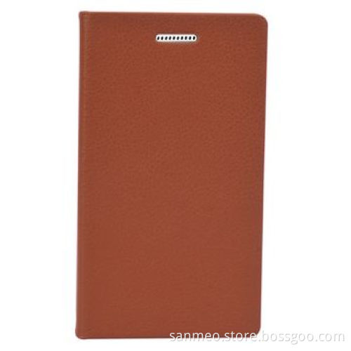 Luxury Leather Wooden Wallet Mobile Phone Case with Card Slot, for Samsung s5 i9600